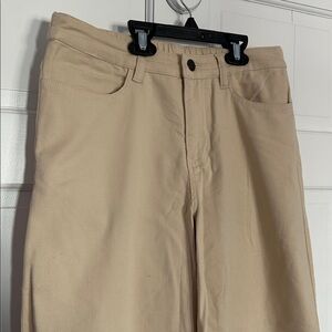 Pact Beige Cotton Pants Size Medium NWOT